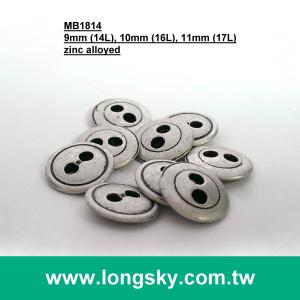 (MB1814/14L,16L,17L) 2孔金屬製歐盟品質襯衫用鈕釦, 襯衫領釦, 襯衫袖釦