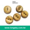 (#W0232) 台灣製造2孔流行木頭襯衫鈕釦