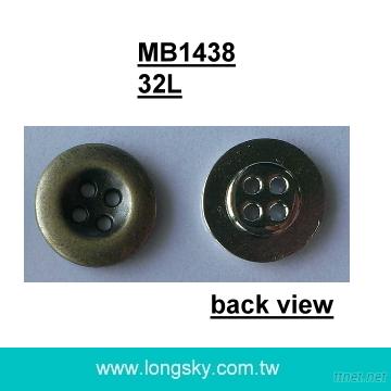 (MB1438/32L) 20.3mm鋅合金金屬製造無鎳電鍍夾克外套鈕釦