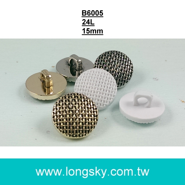 (#B6005/24L) 15mm 台灣製環保電鍍女裝流行款鈕釦