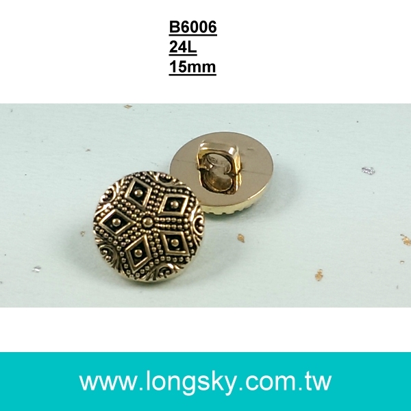 (#B6006/24L) 15mm 台灣製造仕女服裝配件裝飾鈕釦