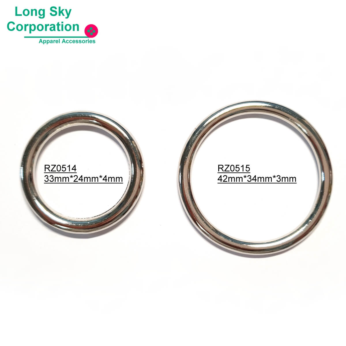 (RZ0514) 內徑24mm 圓型金屬帶環洋裝裝飾環