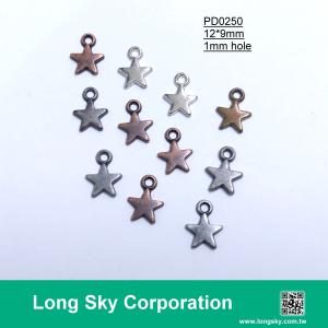 (#PD0250) 9mm 小星星造型吊飾可作為服裝、手鍊、項鍊裝飾品